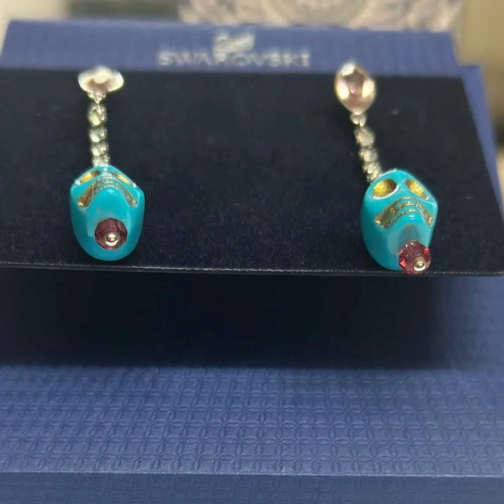 Swarovski Sugar Skull Drop earrings - Picture 6 of 8